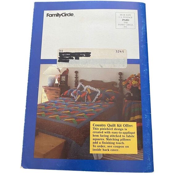 To Make in A Weekend Easy-Sew Quilts by Family Circle 12 Patterns - Picture 2 of 4